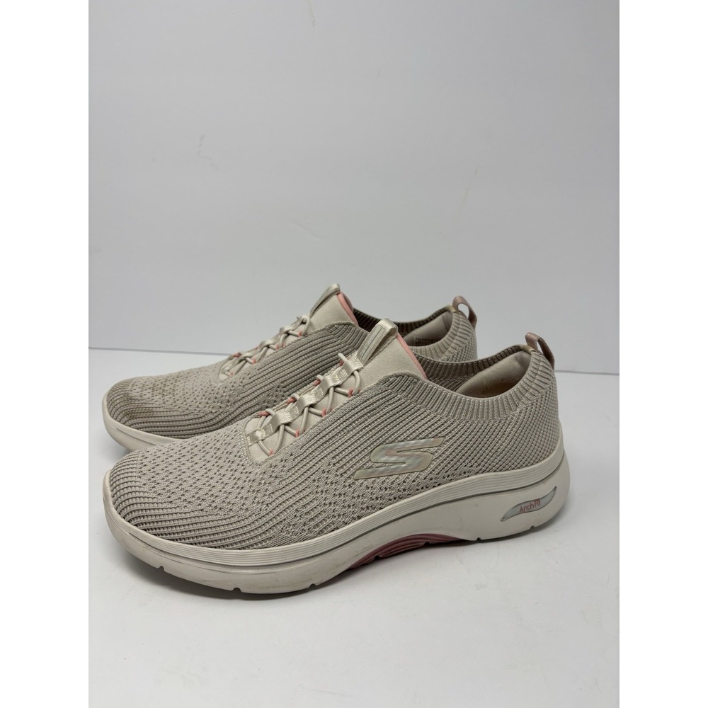 SKECHERS Go Walk Arch Fit 2.0 Sofia Women's Slip On Sneakers Size 10 M, Taupe